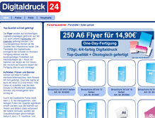 Tablet Screenshot of flyer.digitaldruck24.de